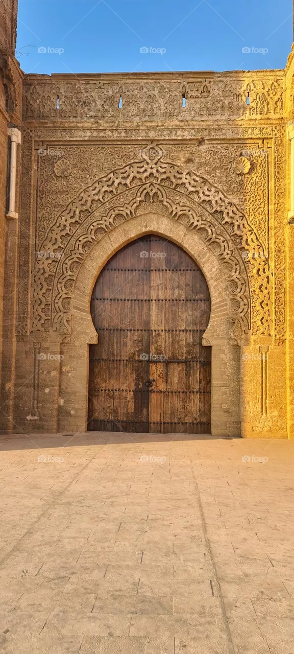 chellah door in Morocco