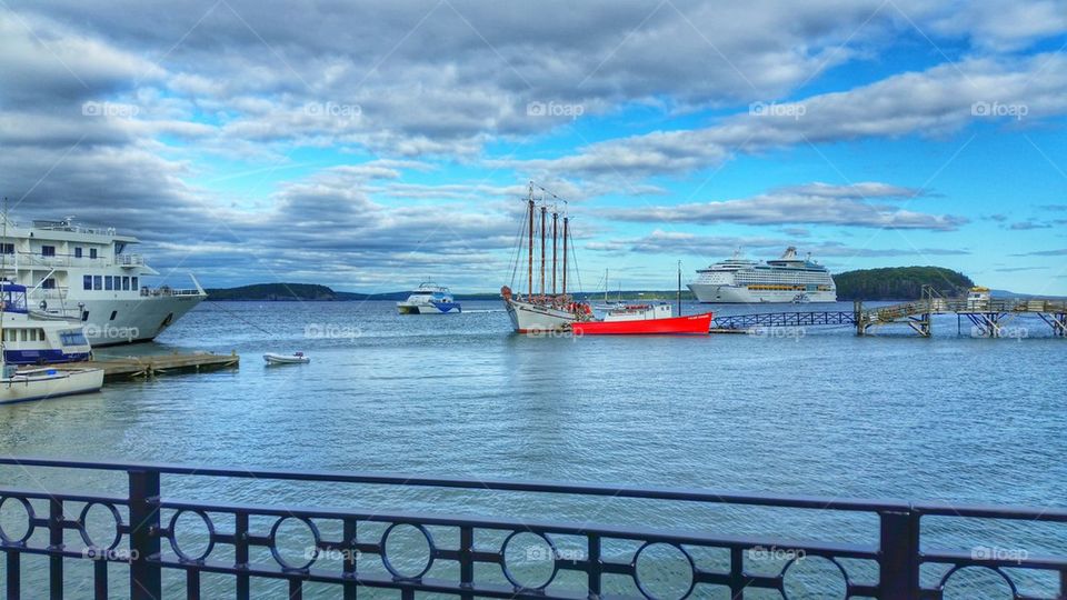 Cruise Ships In Bar Harbor 