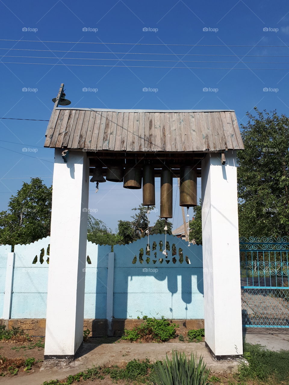 Bell tower in Ukrainian church