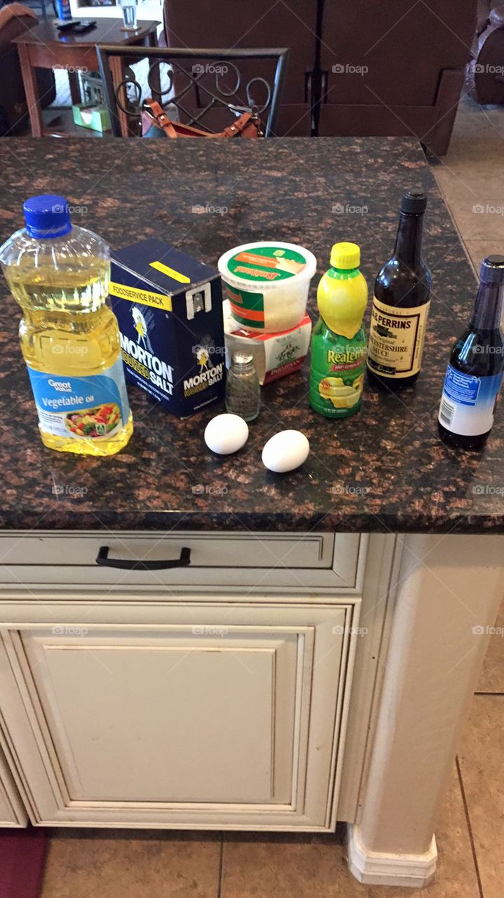 Gathering ingredients 