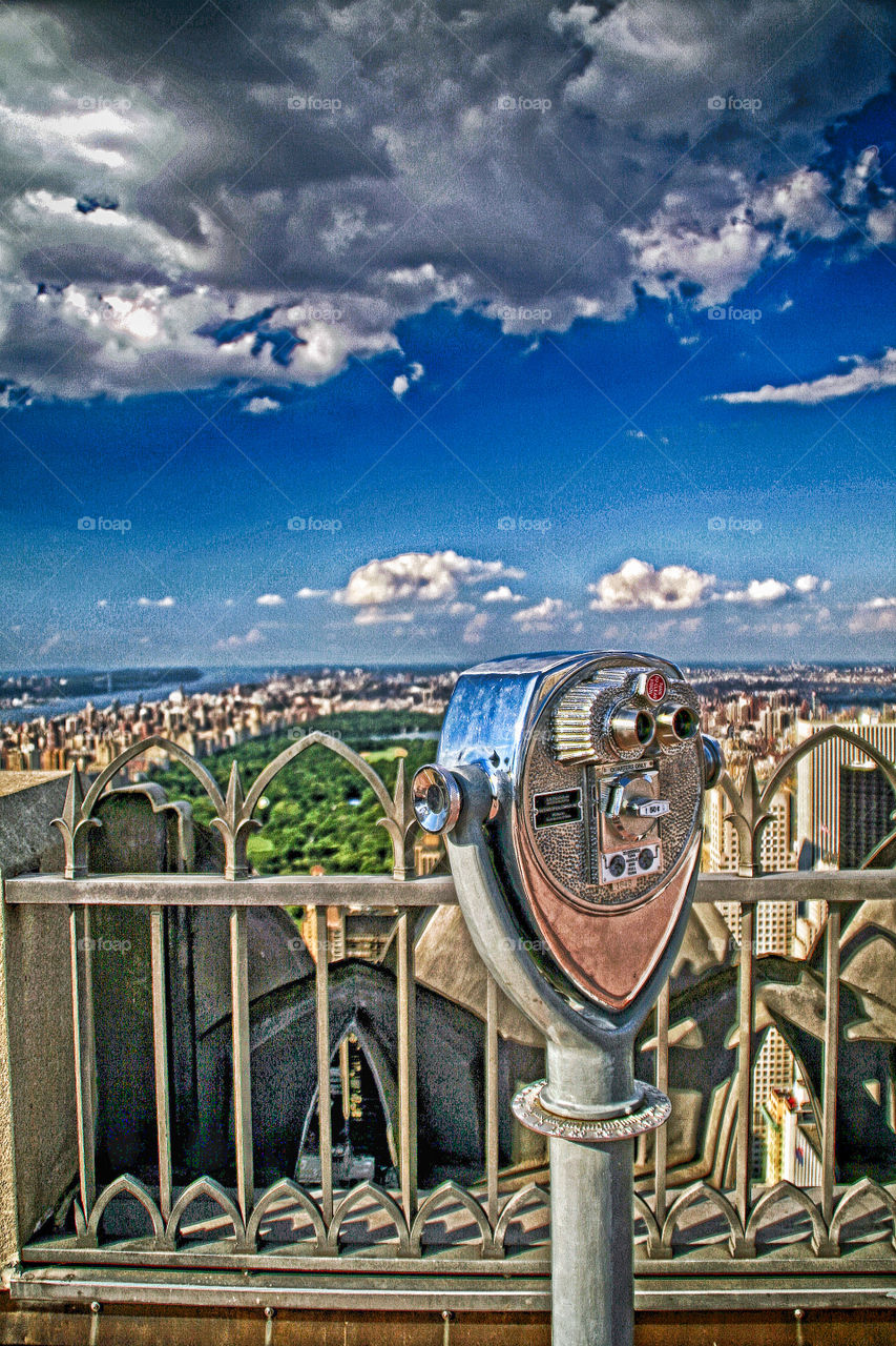 till the horizon. famous view from the top of the rock