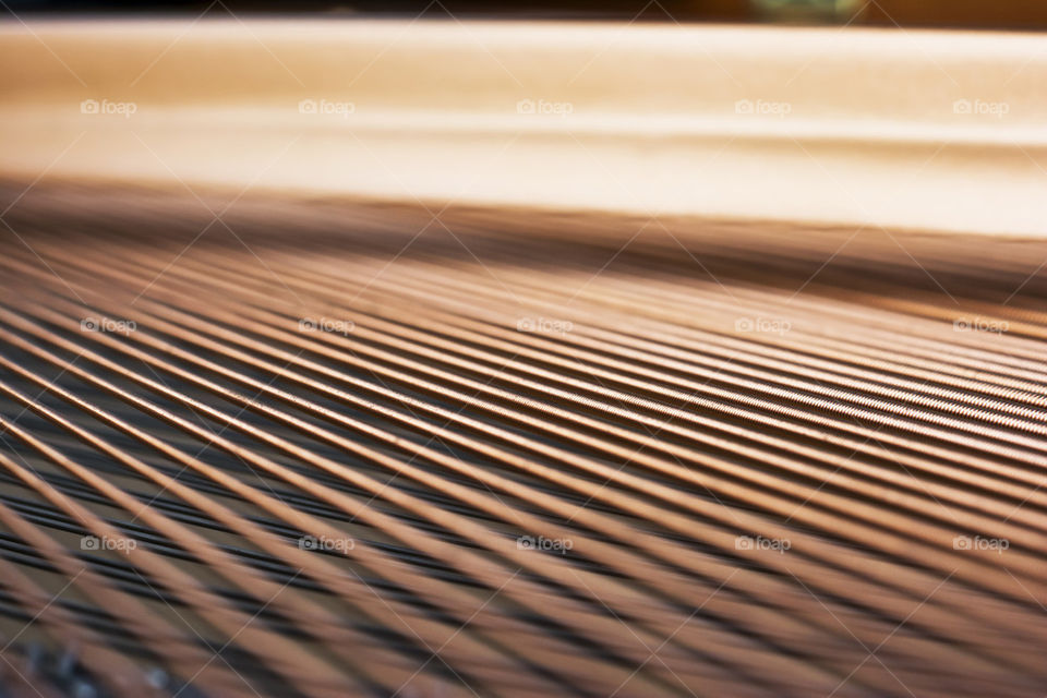 strings inside of a piano