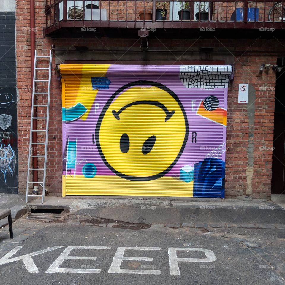 Fake Happy, After Laughter Mural, Melbourne