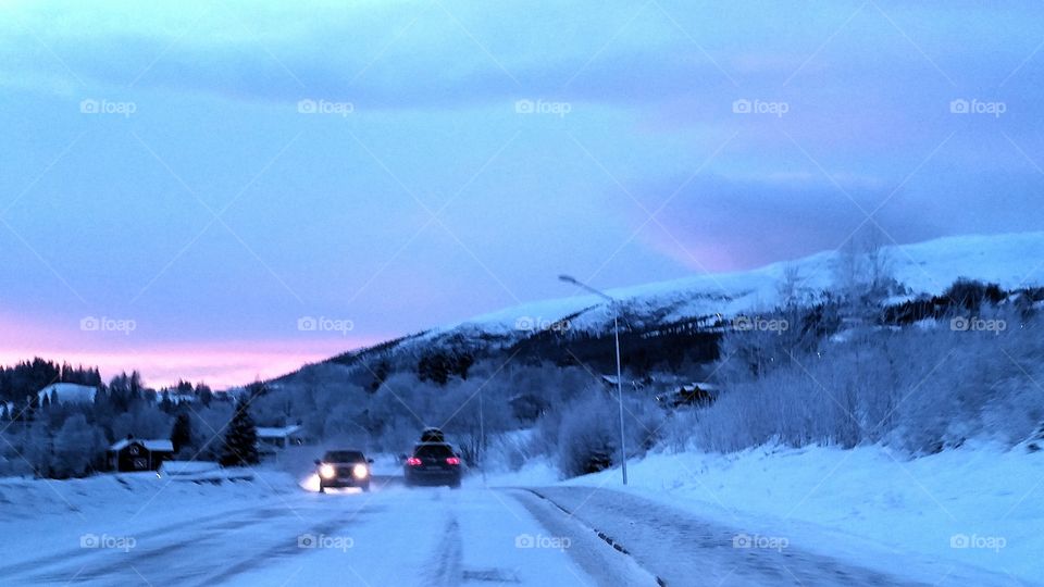 Winter road conditions