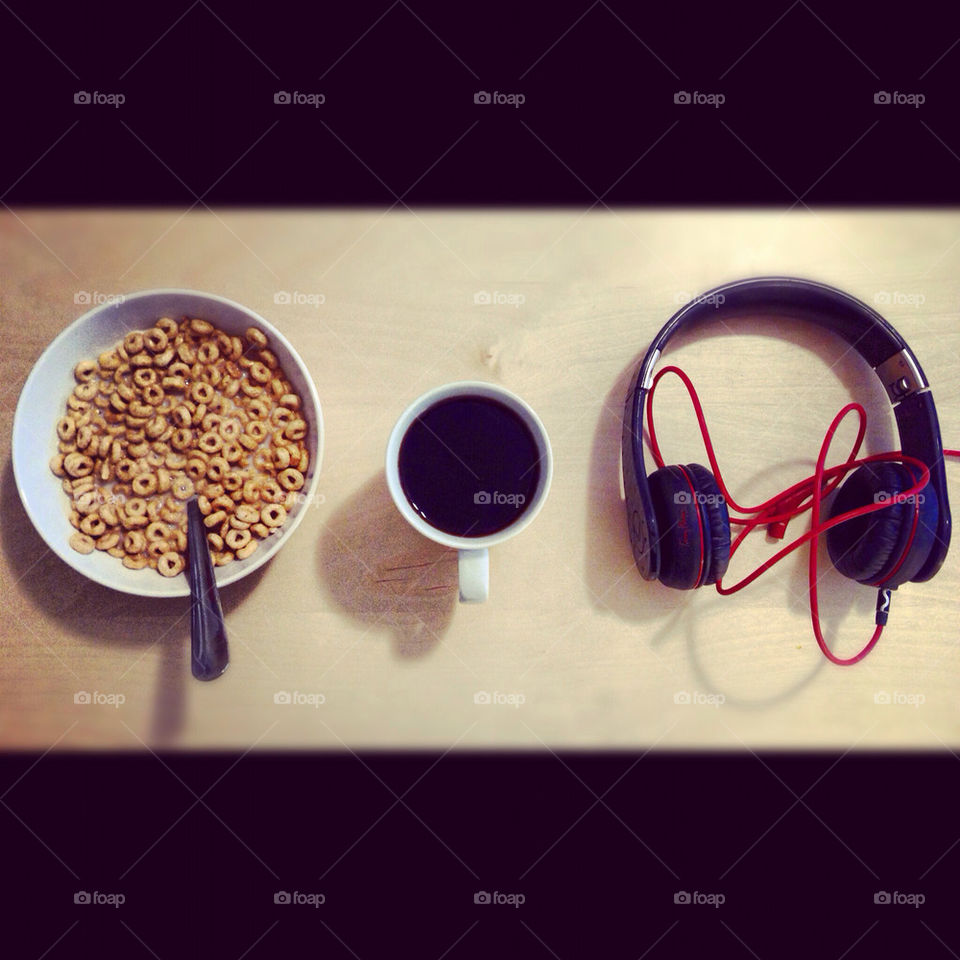coffee morning music headphones by naseemfaqihi