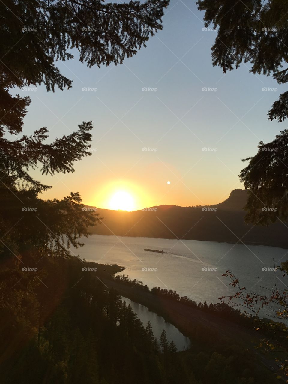 Sunset at Columbia River Gorge