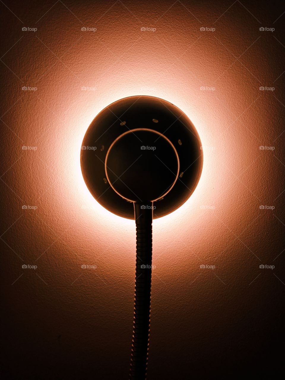 Floor lamp red light