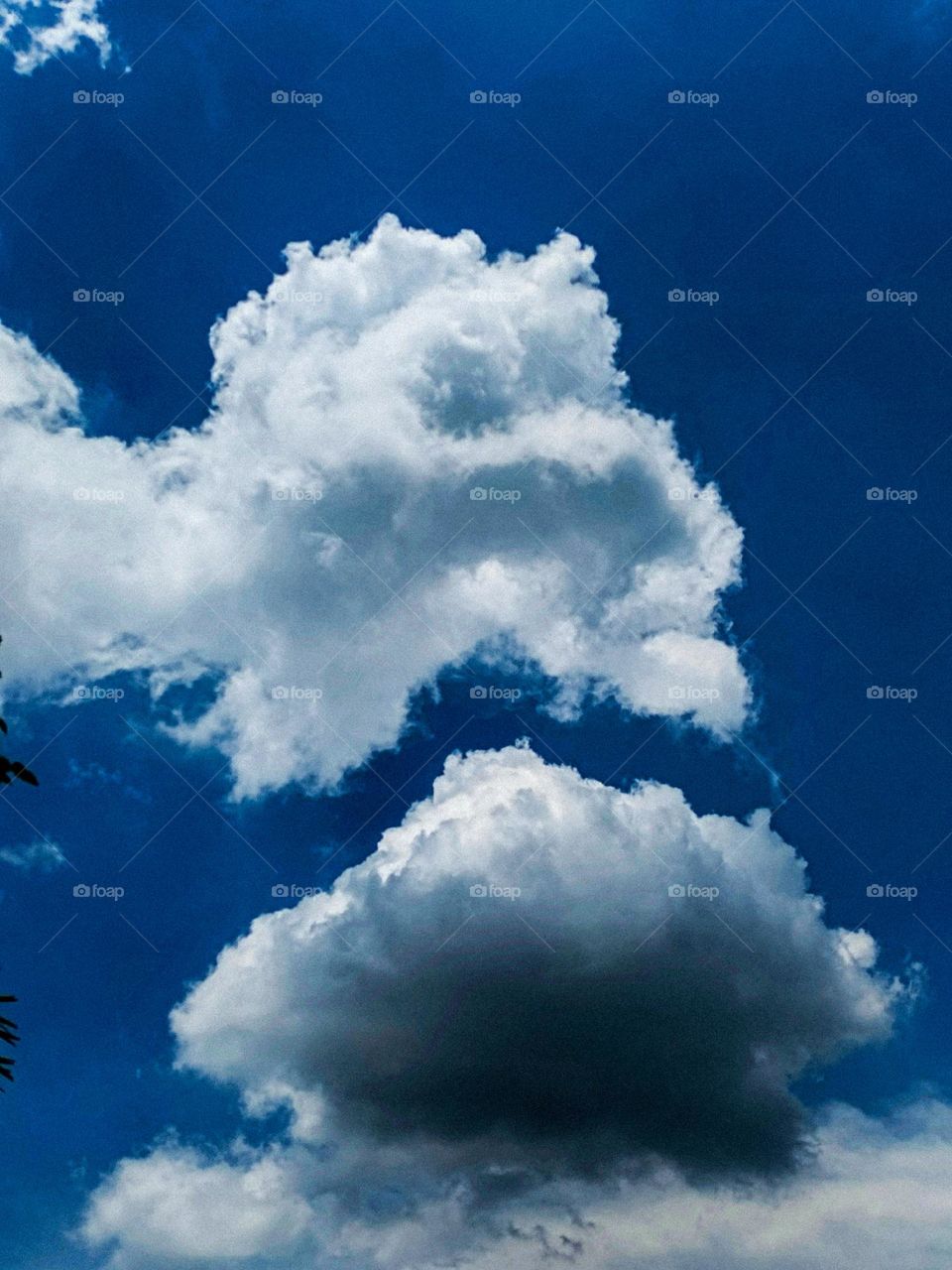 I want to show white clouds and blue sky in this photo.  The sky looks very beautiful with clouds and blue sky.