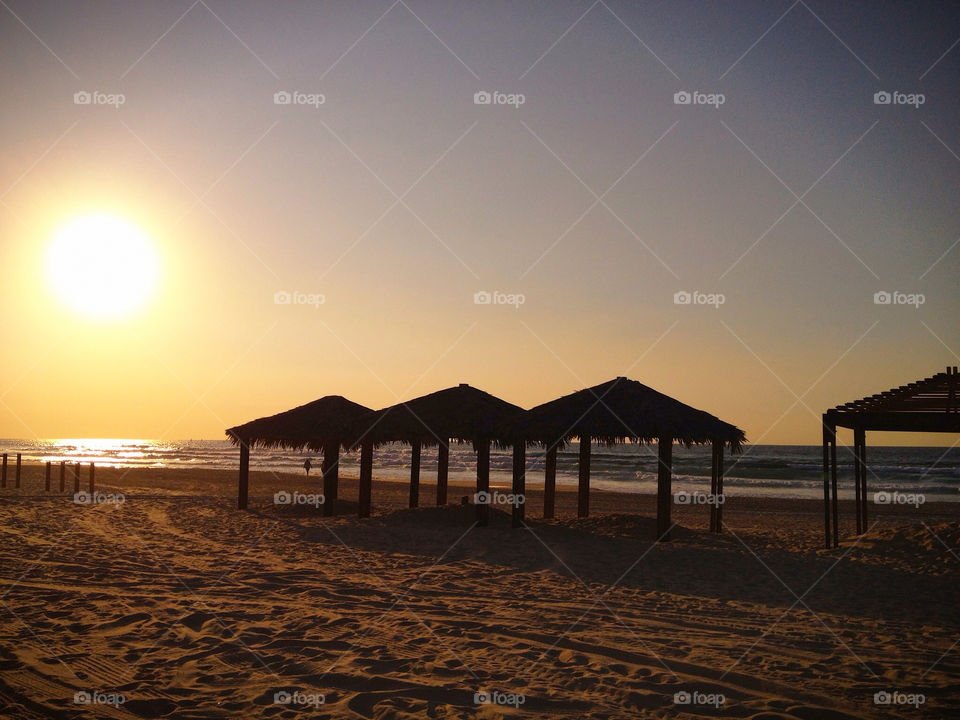 beach sky sunset sun by carlacecilia