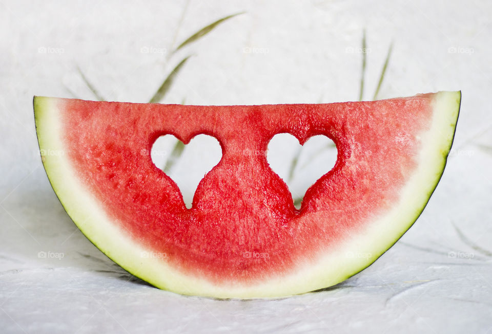 Watermelon love hearts
