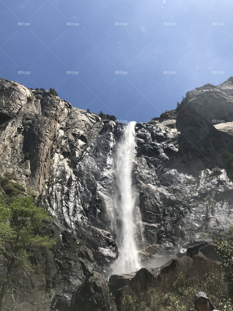 Beautiful waterfall in Yosemite. 