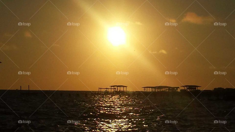 sunrise on Galveston Bay 10.07.2016.e