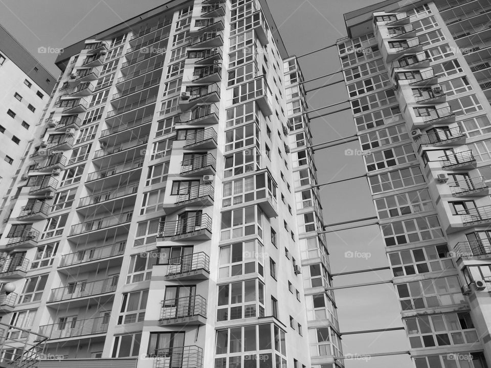 architecture black and white background street view house