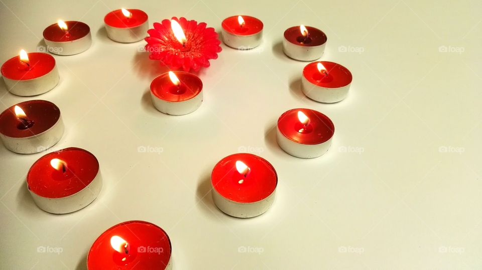 candle heart