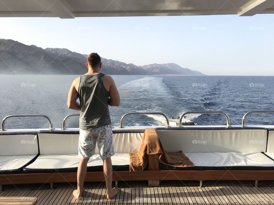 A boat trip in the Red Sea 