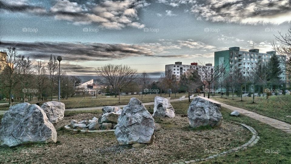Rocks in the park
