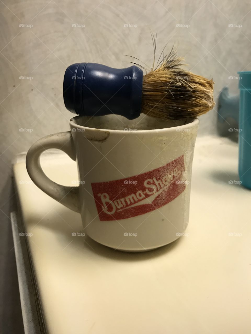 Burma Shave mug and brush