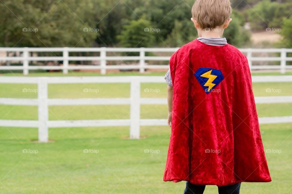 boy in cape