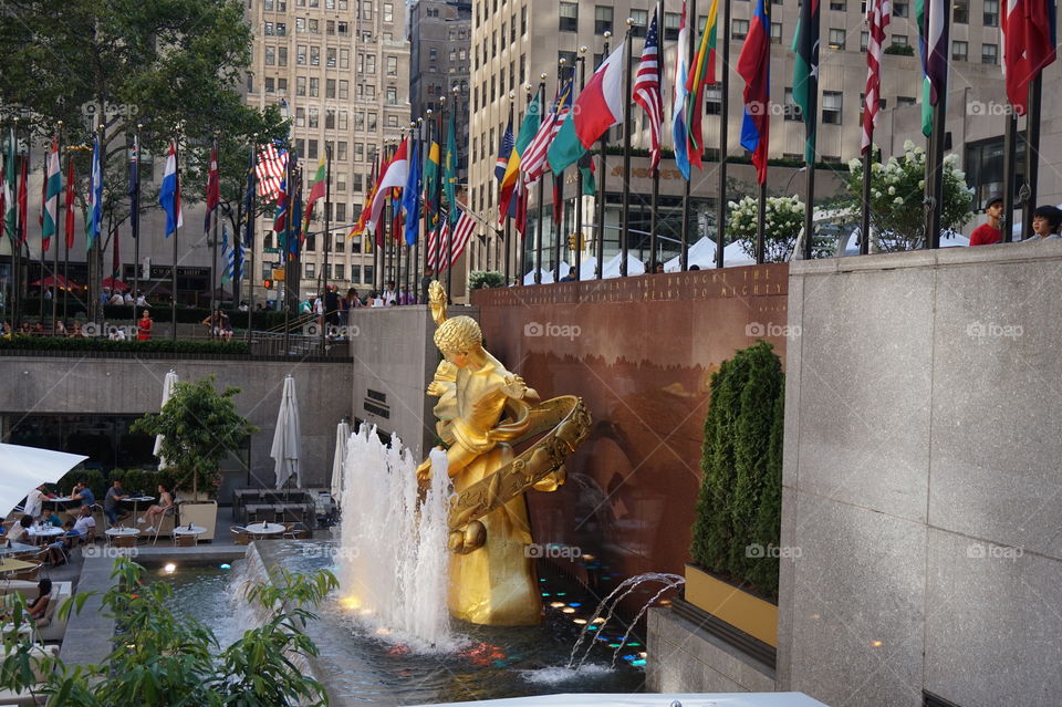 Top of the rock monument