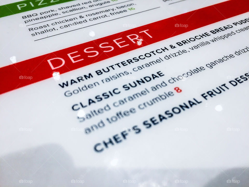 And for dessert we have......