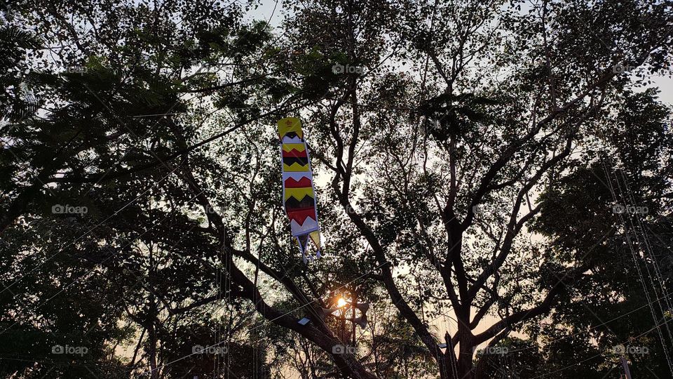 A flag from a temple