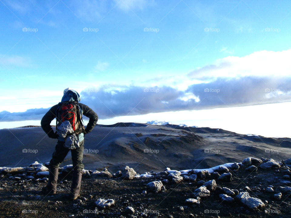 Atop Mt. Kilimanjaro