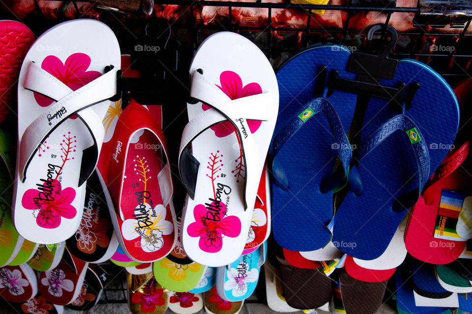 colourfull flip flop in market