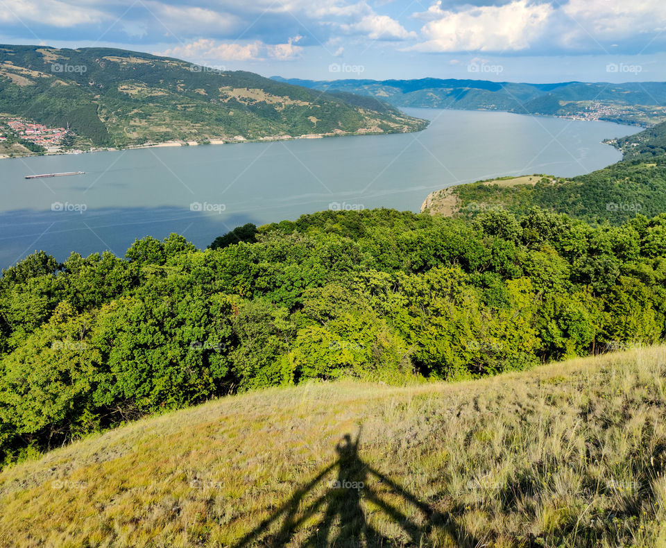 Me, hiking to the edge of Danube