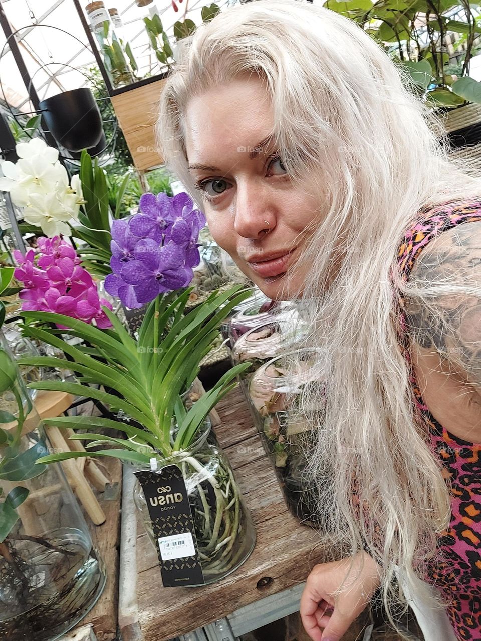 Girl with flowers