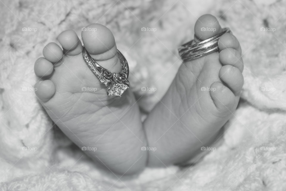 Feet, Jewelry, Diamonds, Marriage, Rings, Newborn