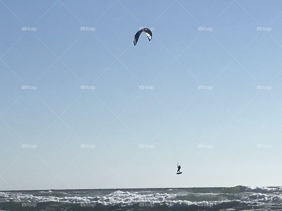 Kite boarding 