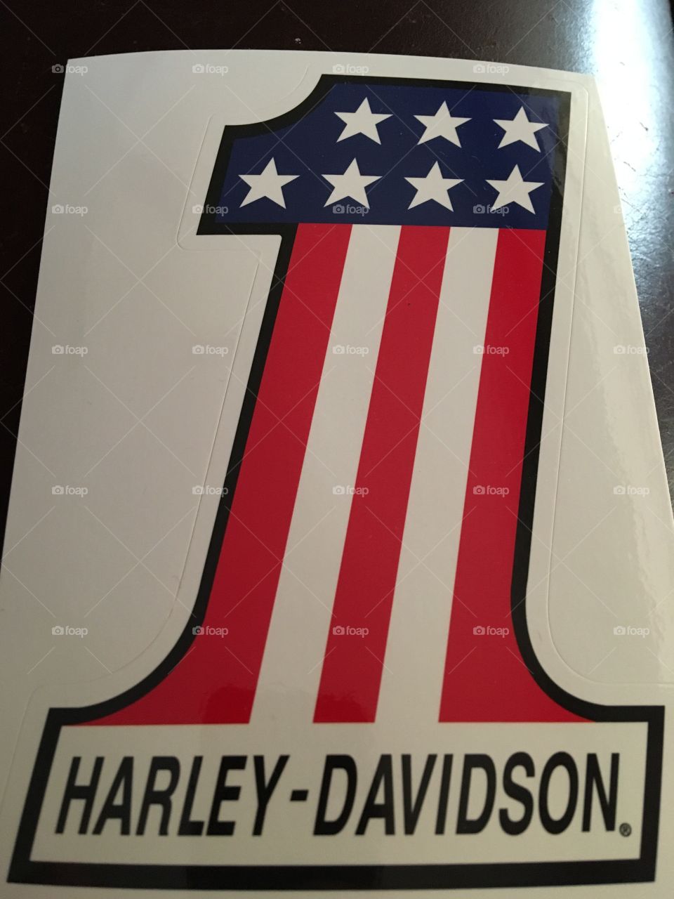 Who doesn’t love a Harley? This sticker belongs on one to show American pride!
