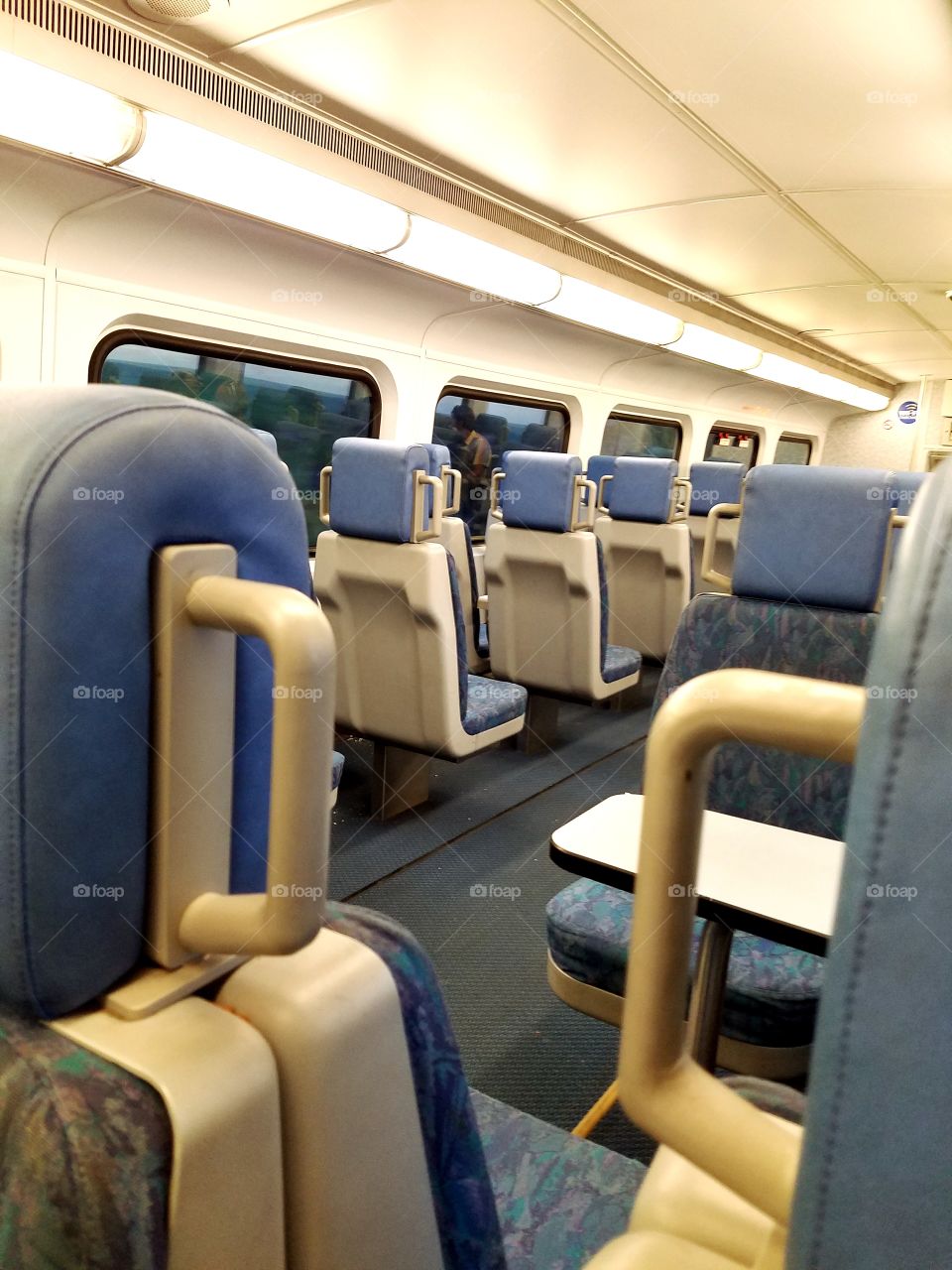 Empty train car