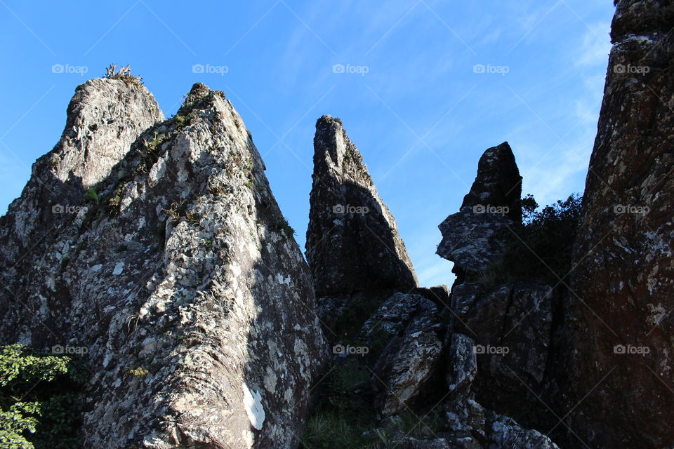 Peak of a mountain