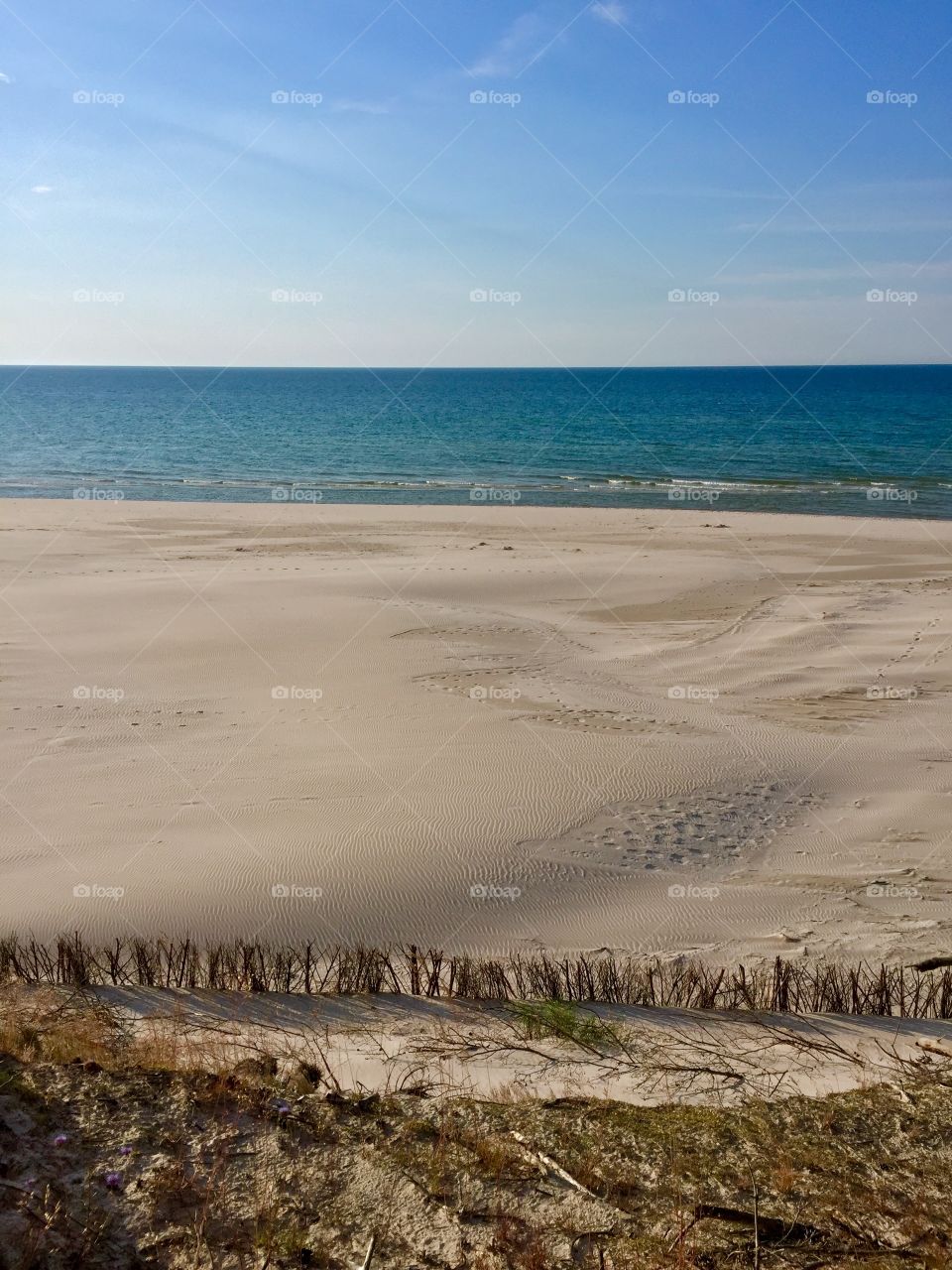 Calm beach in Lubiatowo, PL