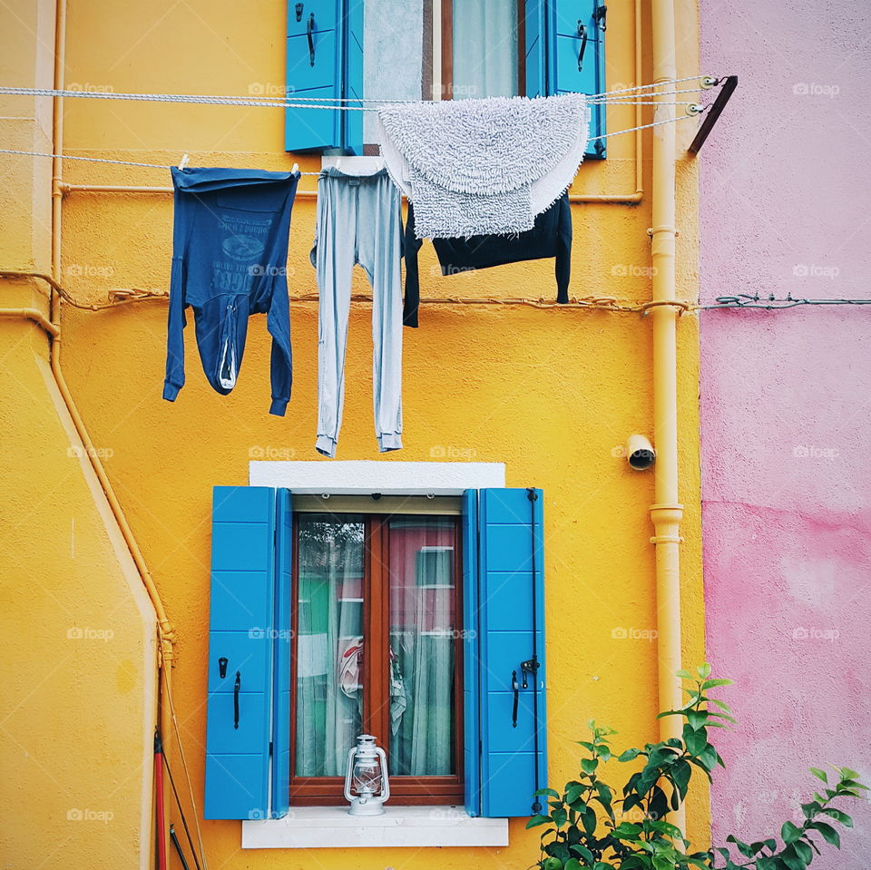 colorful life. colorful life in Burano, Italy