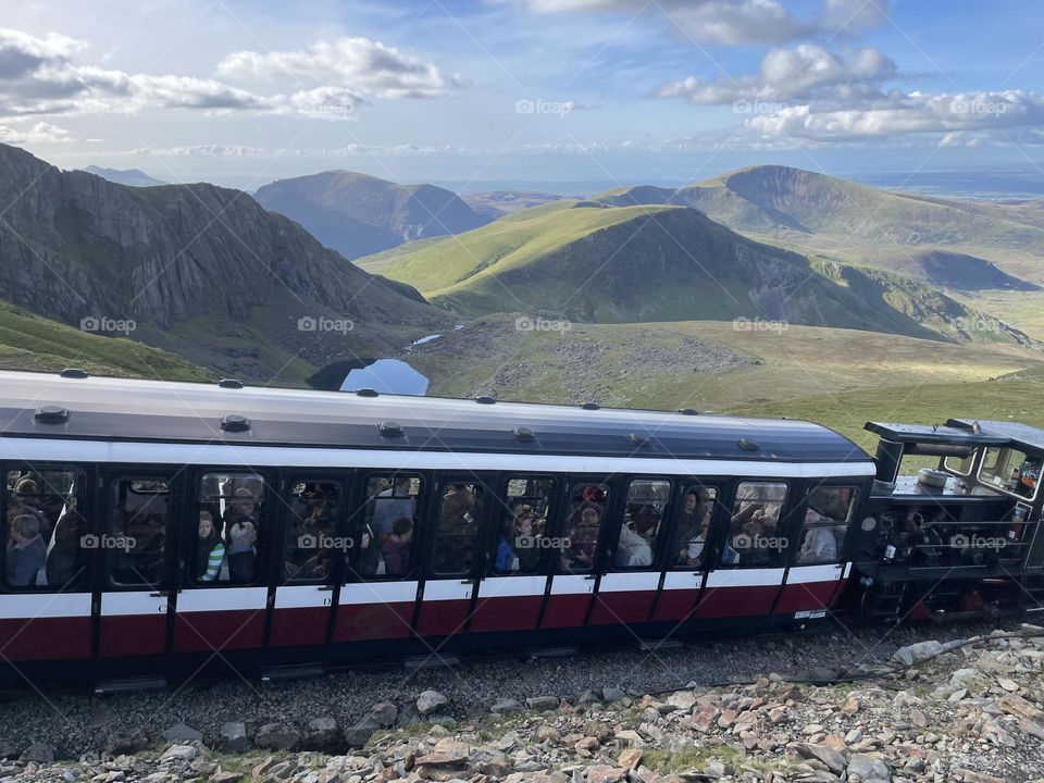 Steep railway … very slow climb … admire views … alternative if you cannot walk up Snowdon 