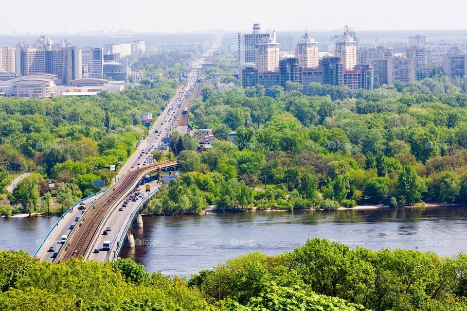 city town panorama traffic by botvidsson