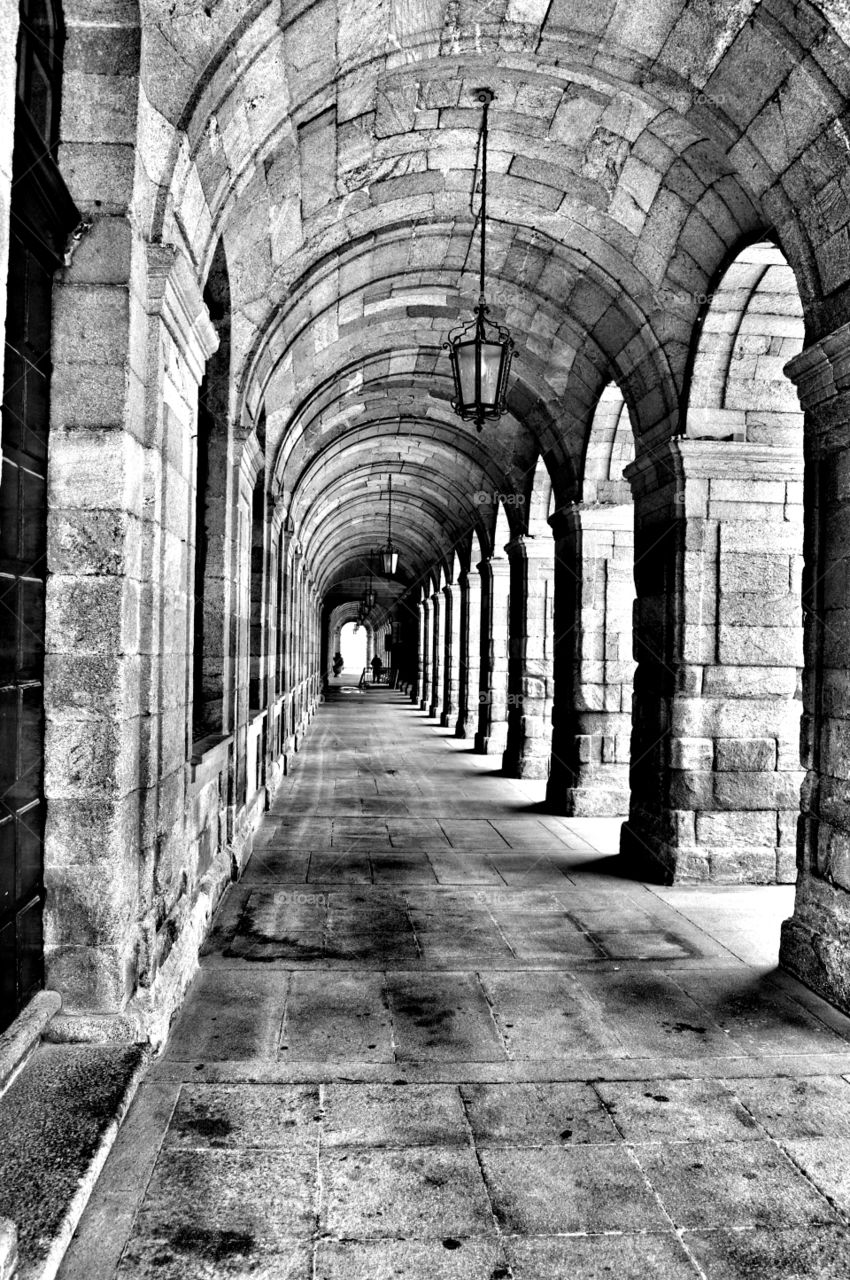 Arcade. Pazo de Raxoi, Santiago de Compostela, Spain