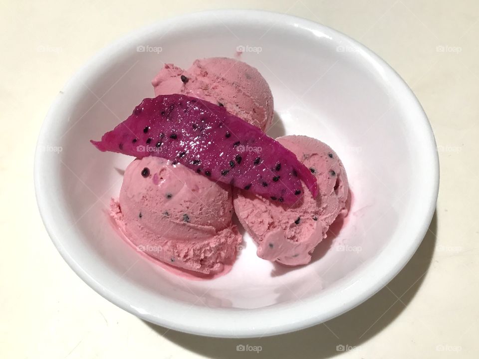 Dragonfruit Ice Cream
