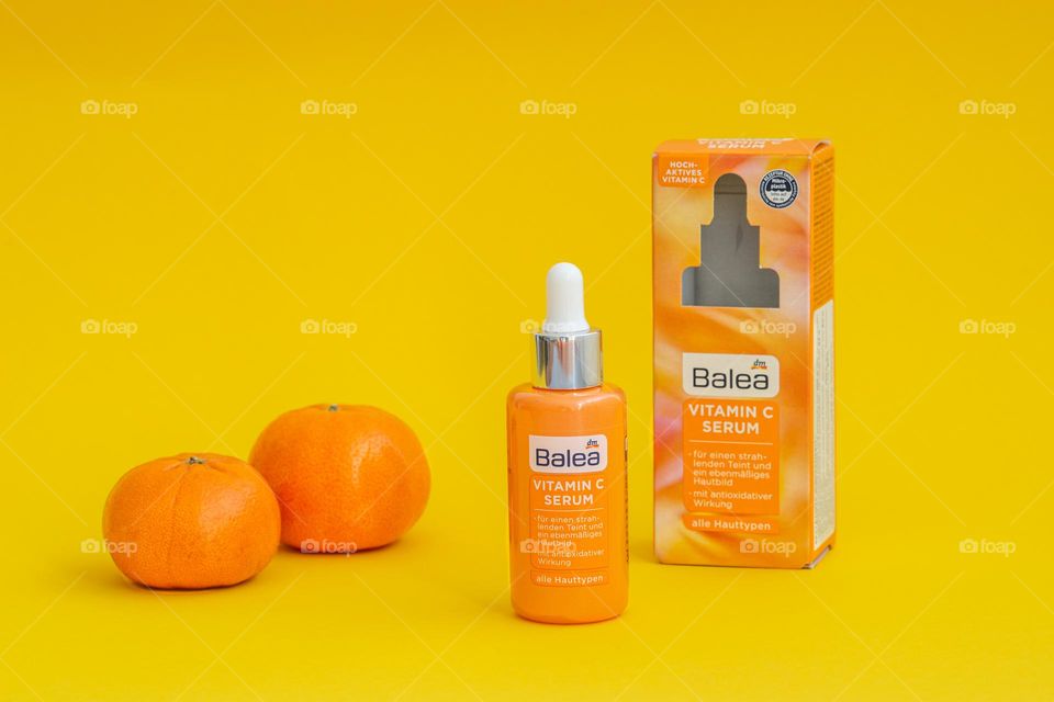 balea, beauty product and tangerines