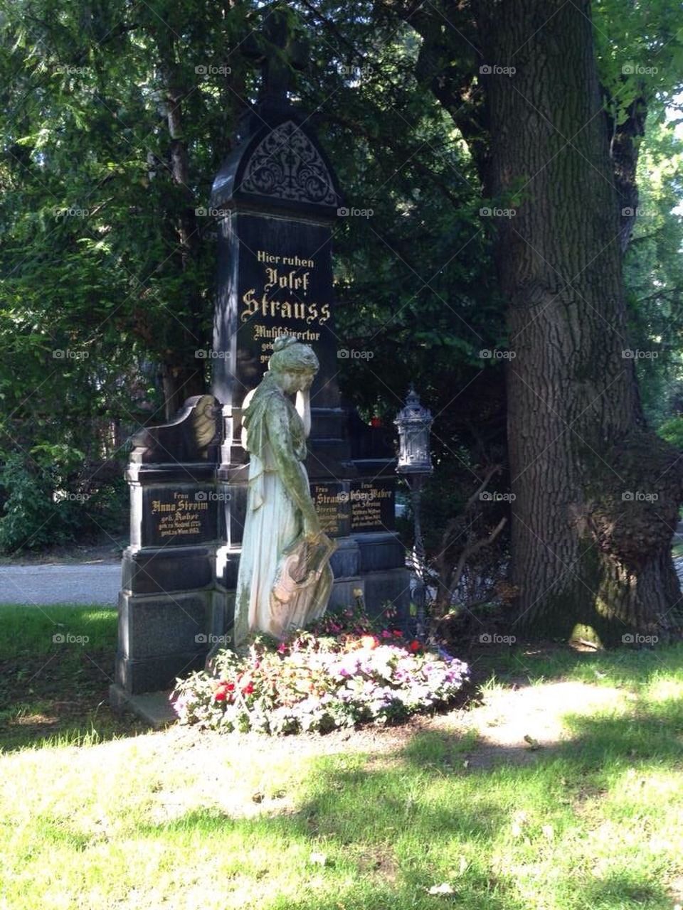 Josef Strauss Memorial in the Zentralfriedhof in Vienna, Austria