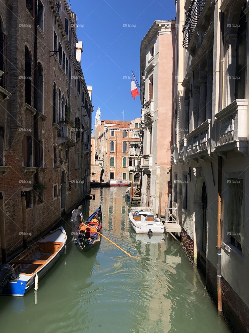 Venice river and gondola October 2018