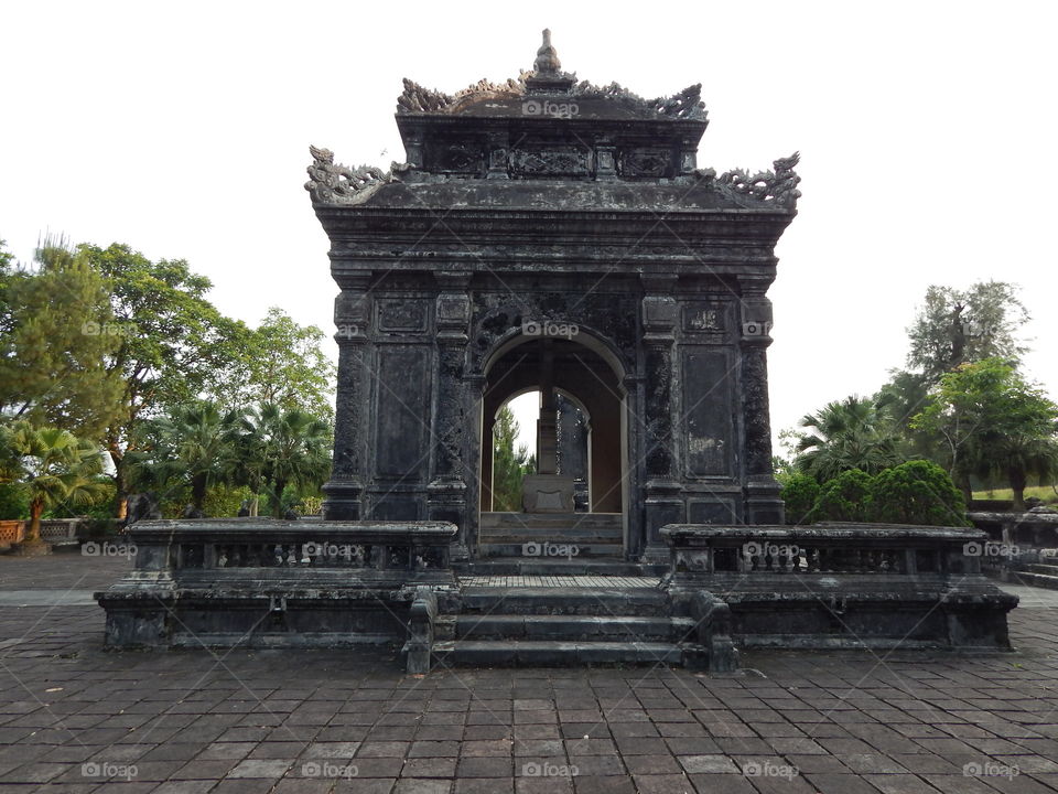 The tomb of the king in hue, Vietnam 