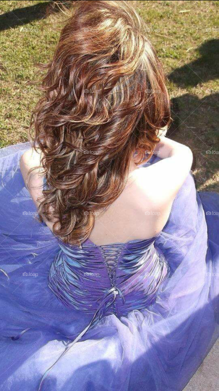 Hidden Beauty. My special needs daughter dressed for a special needs prom.