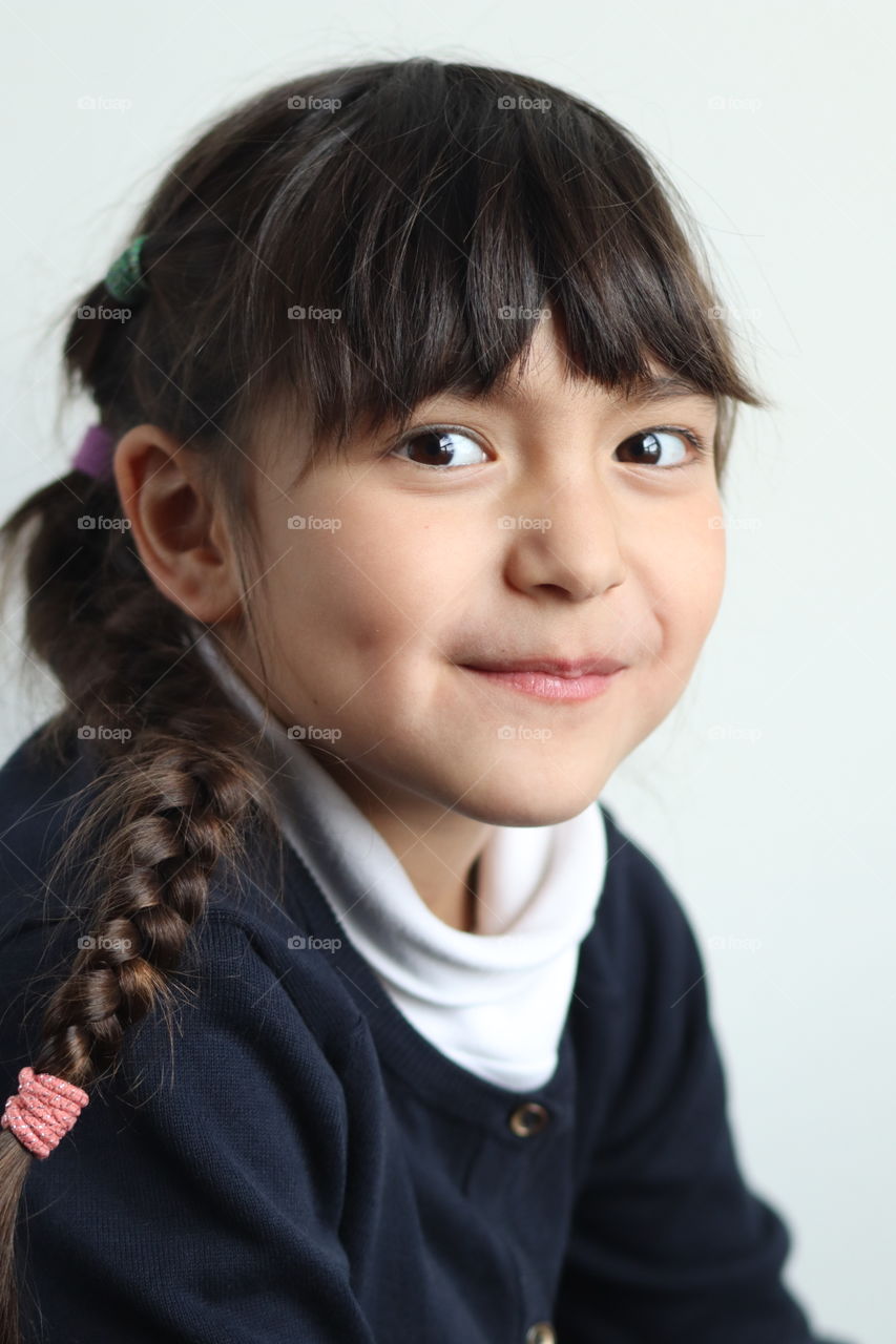 Portrait of a cute smiling girl