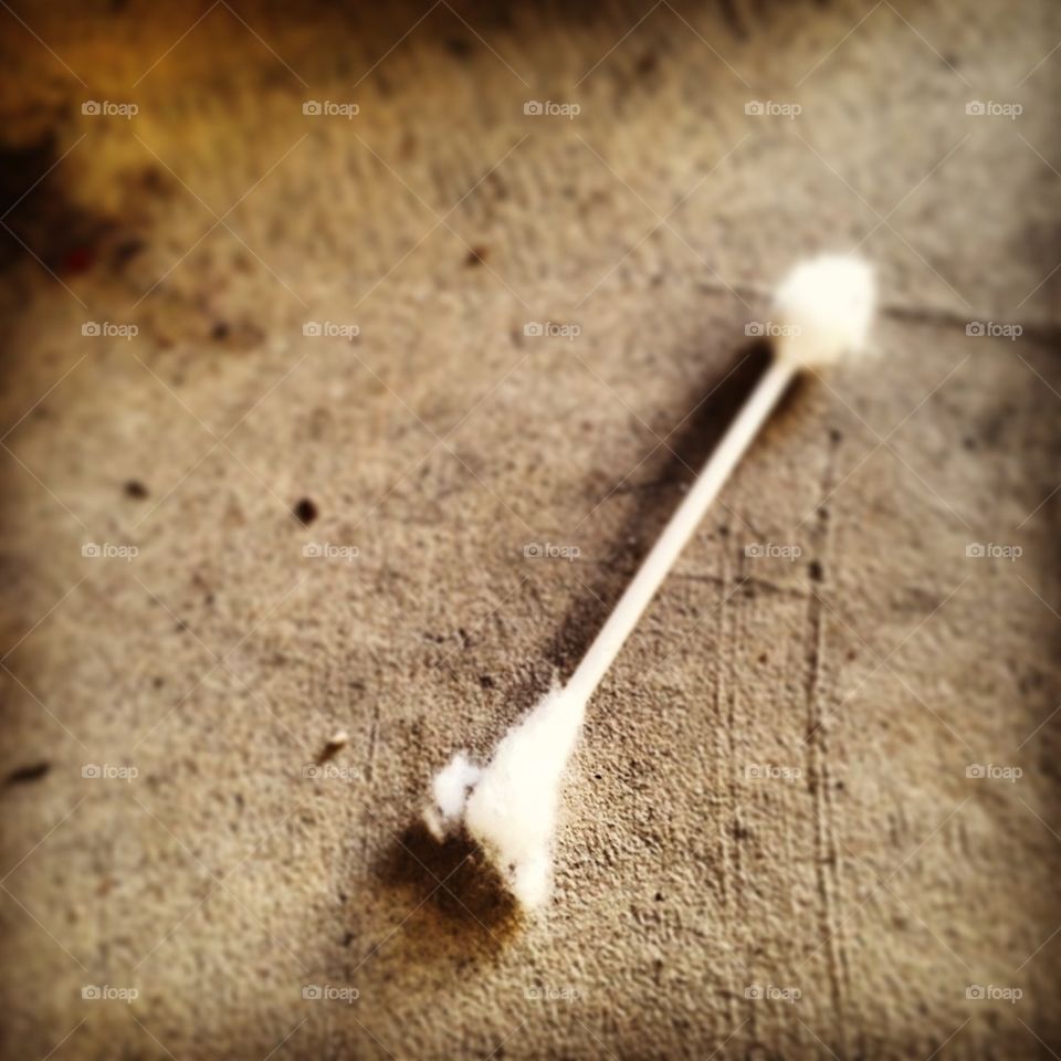 Discarded Q Tip