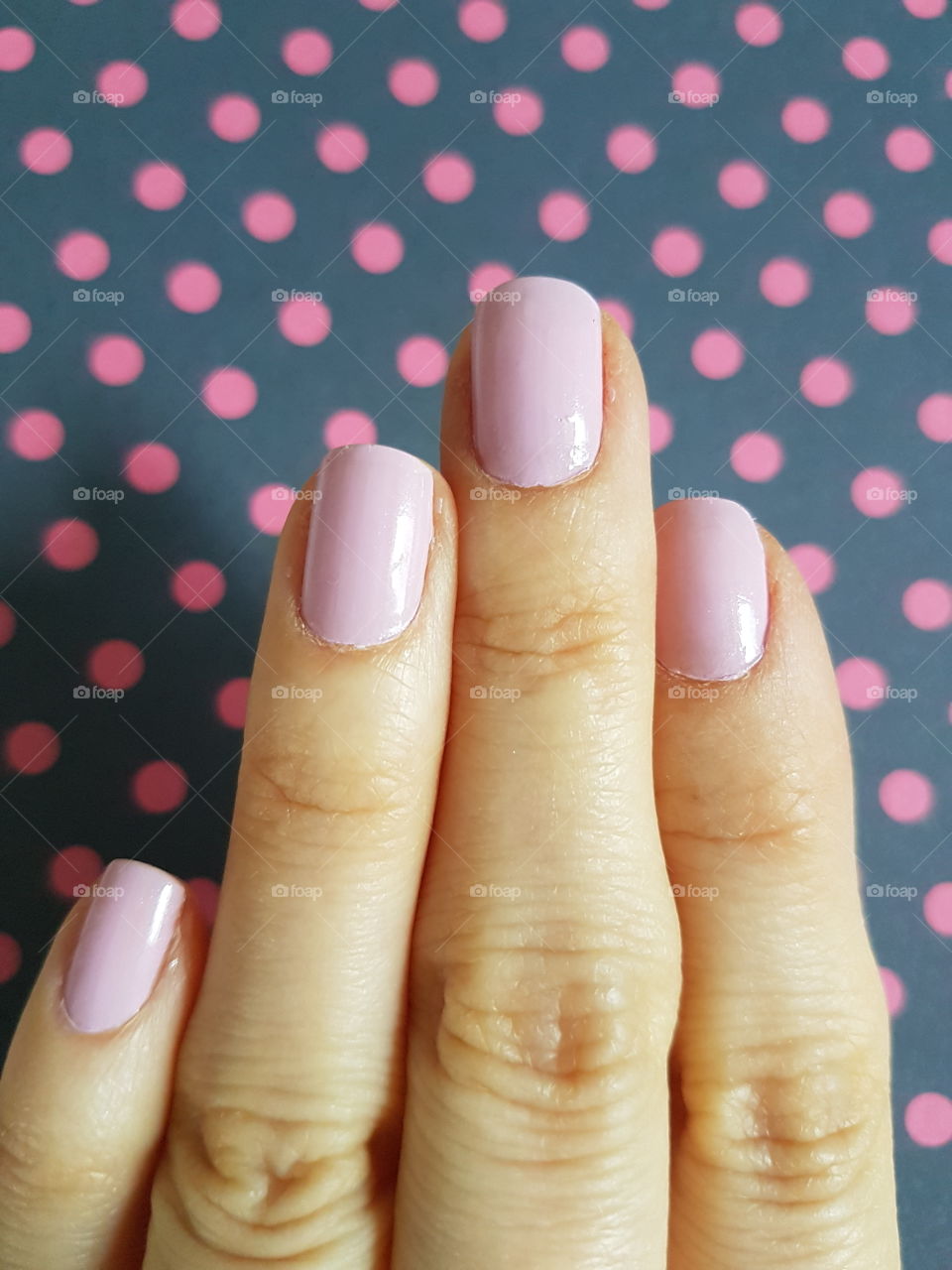 Pink nails