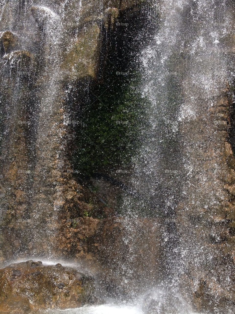 water waterfall rocks by Zestine