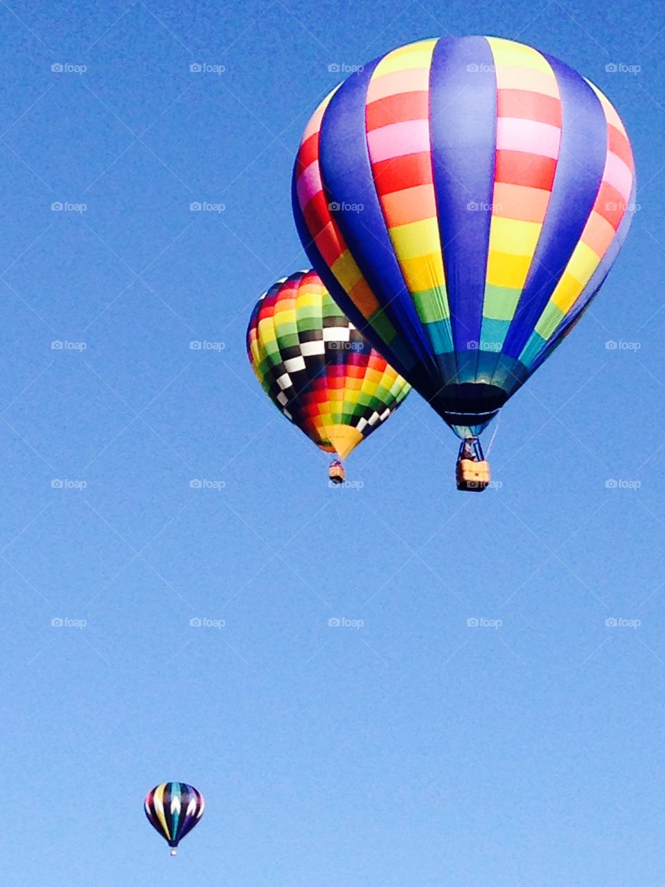 Hot air balloons taking off Statesville North Carolina. 